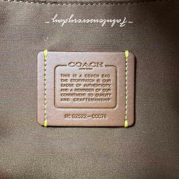 Coach Hadley Turnlock Tote Bag In Suede & Leather Gold/Sienna Brown CCC76 NWT - Picture 10 of 10